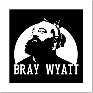 Bray Wyatt Black and White Design Posters and Art